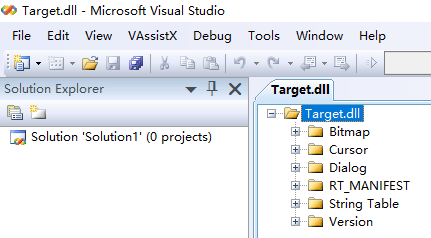 Visual Studio Open DLL